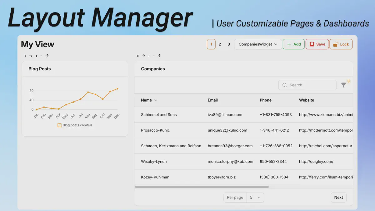 Filament Layout Manager